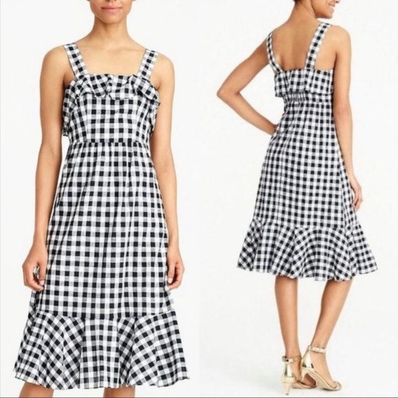 J. Crew Dresses & Skirts - J. Crew Gingham Midi Dress